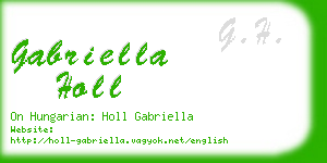 gabriella holl business card